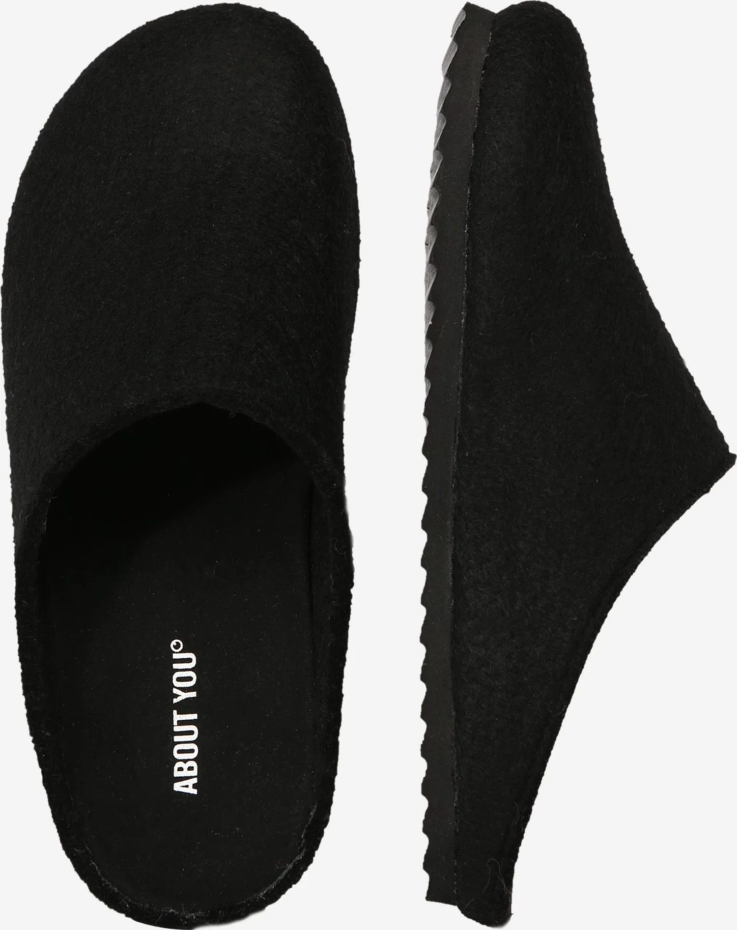 About You Pantoffels Huisschoen Anouk Heren Zwart 2 About You Pantoffels Huisschoen Anouk Heren Zwart - Afbeelding 2