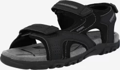Geox Sandalen & Pantoffels Sandalen Strada Heren Zwart
