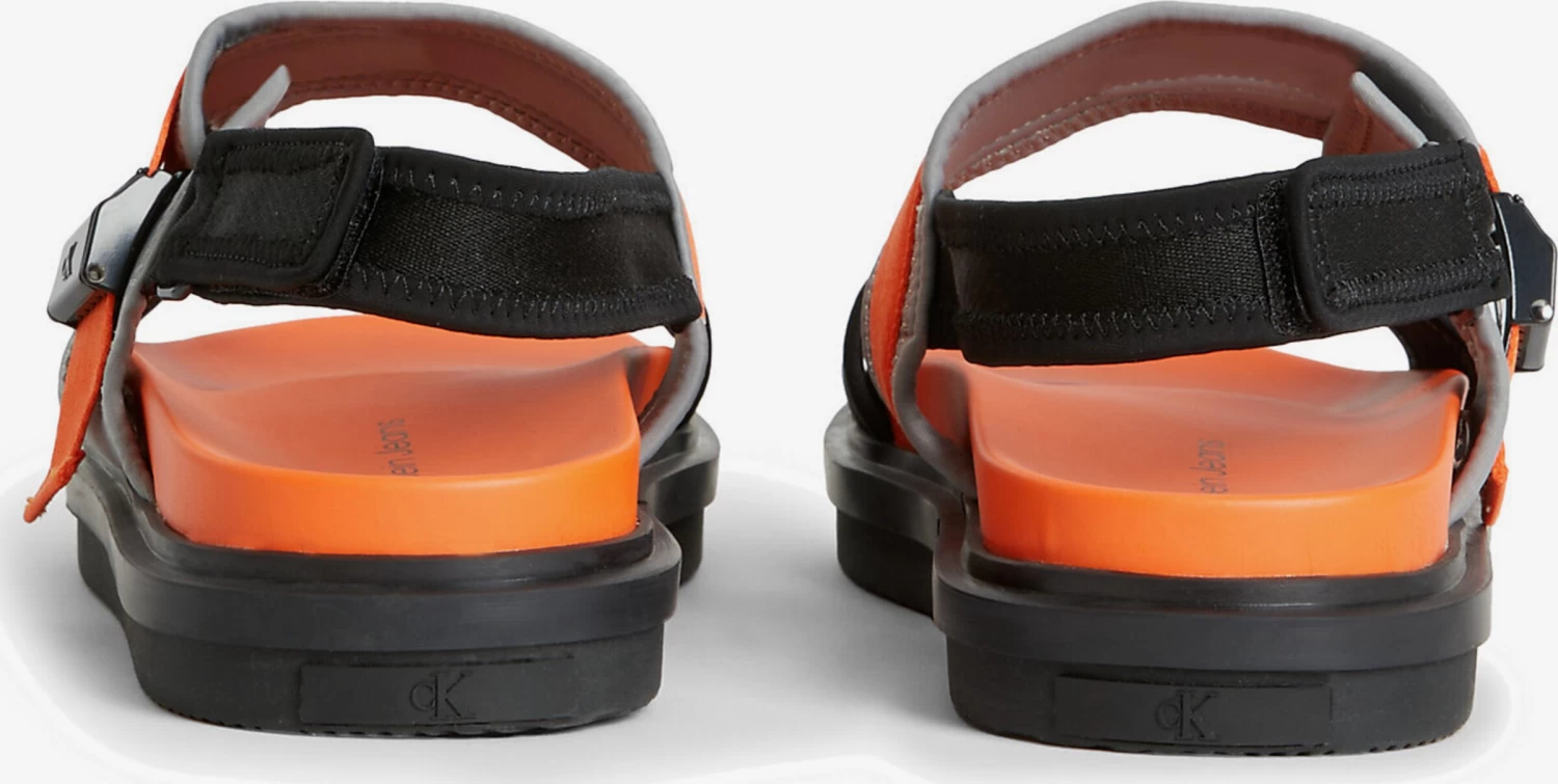 Calvin Klein Jeans Sandalen & Pantoffels Sandalen Heren Oranje / Zwart 5 Calvin Klein Jeans Sandalen & Pantoffels Sandalen Heren Oranje / Zwart - Afbeelding 5