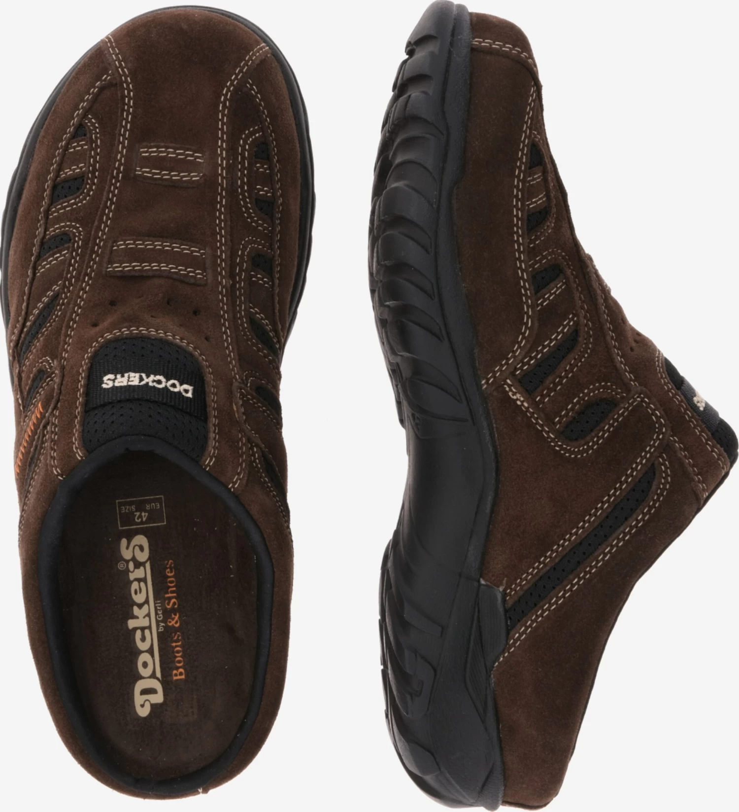 Dockers By Gerli Sandalen Clogs Heren Donkerbruin 2 Dockers By Gerli Sandalen Clogs Heren Donkerbruin - Afbeelding 2