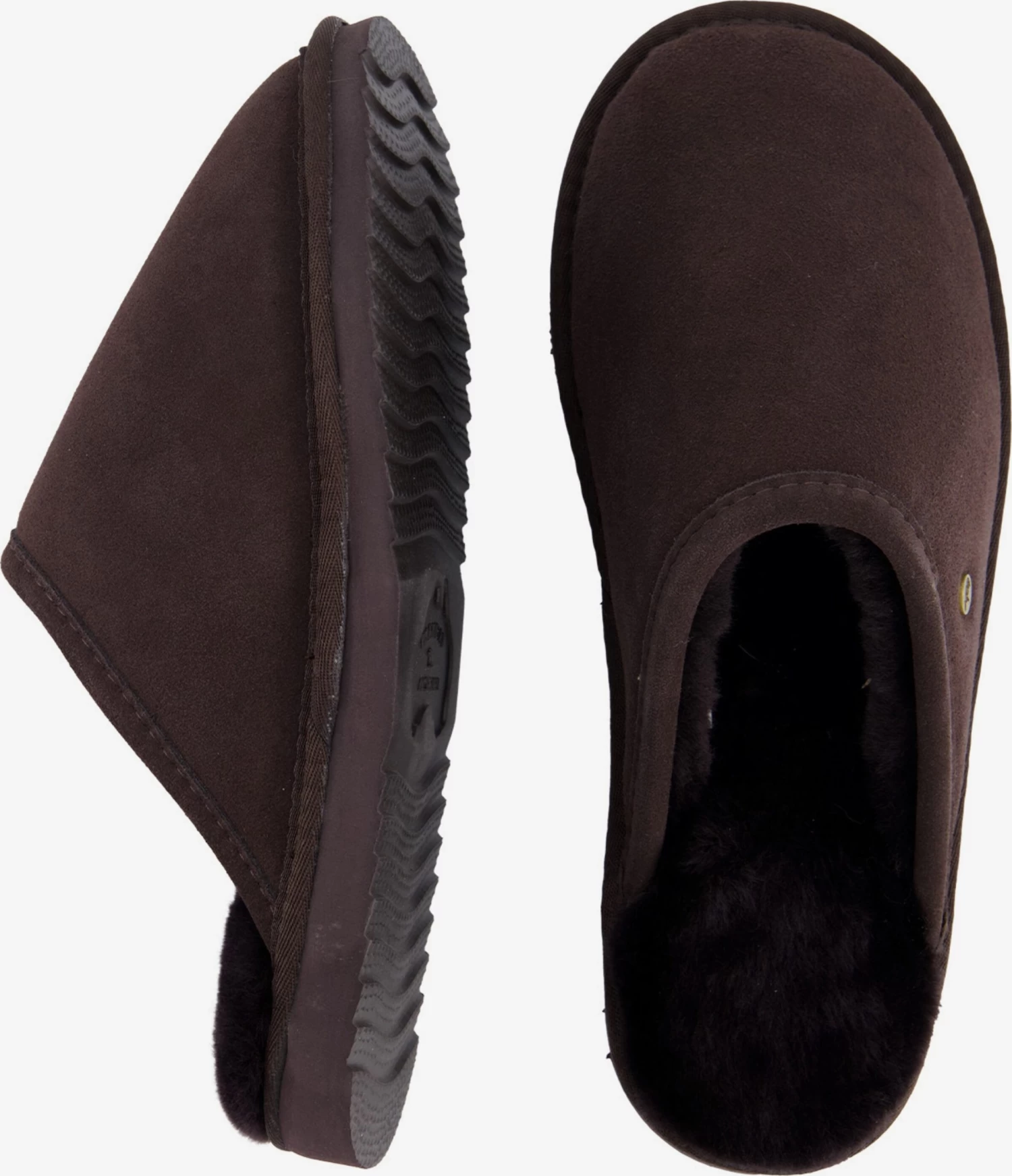 Warmbat Pantoffels Huisschoen Classic Heren Chocoladebruin 2 Warmbat Pantoffels Huisschoen Classic Heren Chocoladebruin - Afbeelding 2