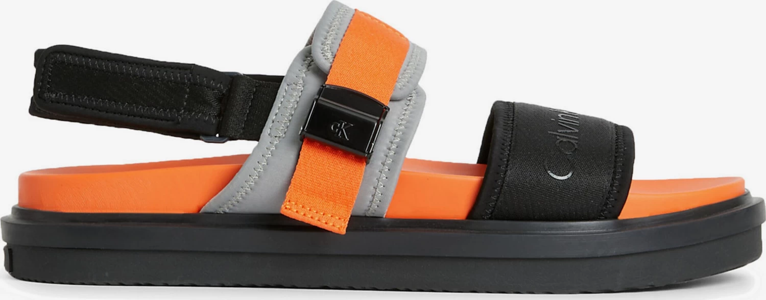 Calvin Klein Jeans Sandalen & Pantoffels Sandalen Heren Oranje / Zwart 2 Calvin Klein Jeans Sandalen & Pantoffels Sandalen Heren Oranje / Zwart - Afbeelding 2