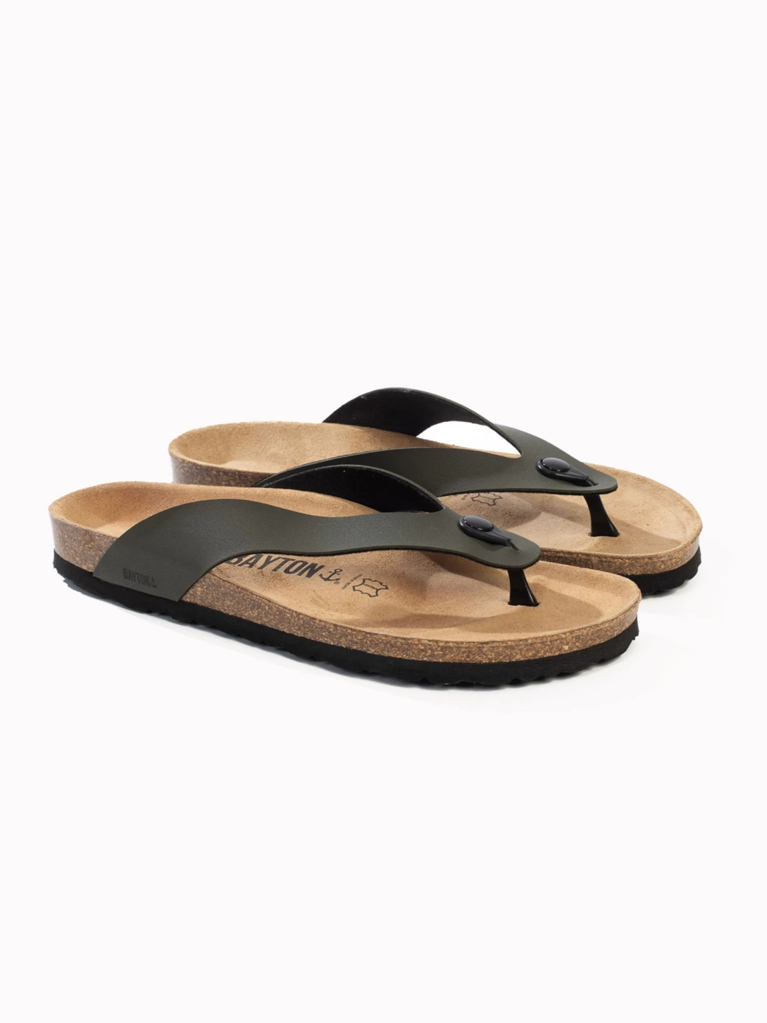 Slippers Teenslippers Lucca Heren Kaki 2 Slippers Teenslippers Lucca Heren Kaki - Afbeelding 2