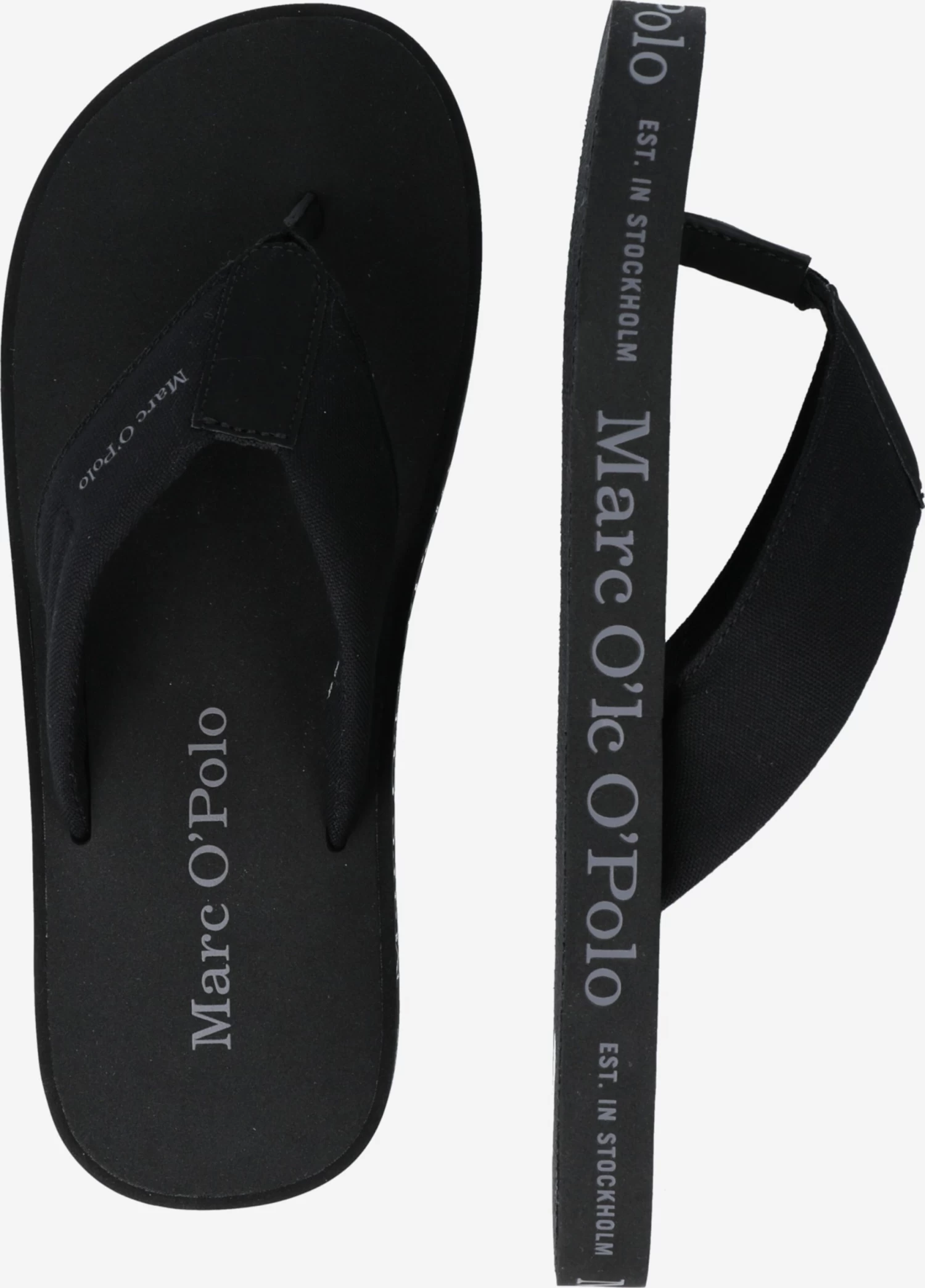 Marc O'Polo Slippers Teenslippers Jan 1d Heren Zwart 2 Marc O'Polo Slippers Teenslippers Jan 1d Heren Zwart - Afbeelding 2