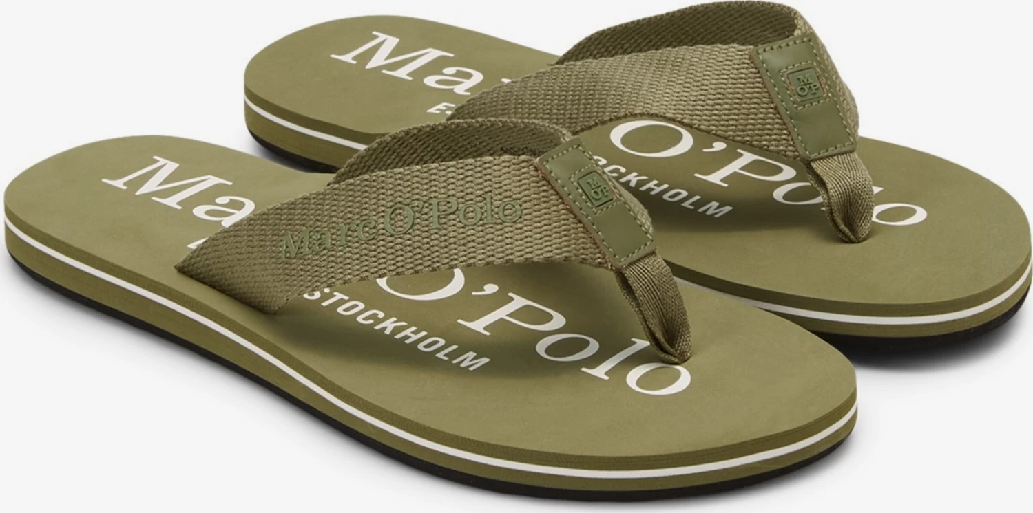 Marc O'Polo Slippers Teenslippers Heren Groen 5 Marc O'Polo Slippers Teenslippers Heren Groen - Afbeelding 5