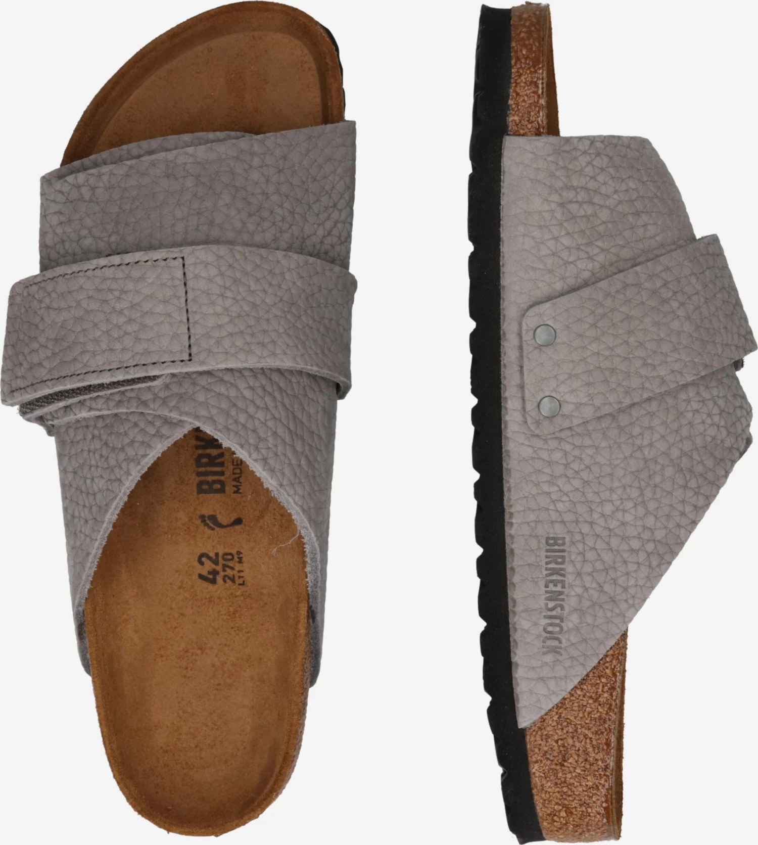 Birkenstock Instappers Muiltjes Kyoto Heren Grijs 2 Birkenstock Instappers Muiltjes Kyoto Heren Grijs - Afbeelding 2
