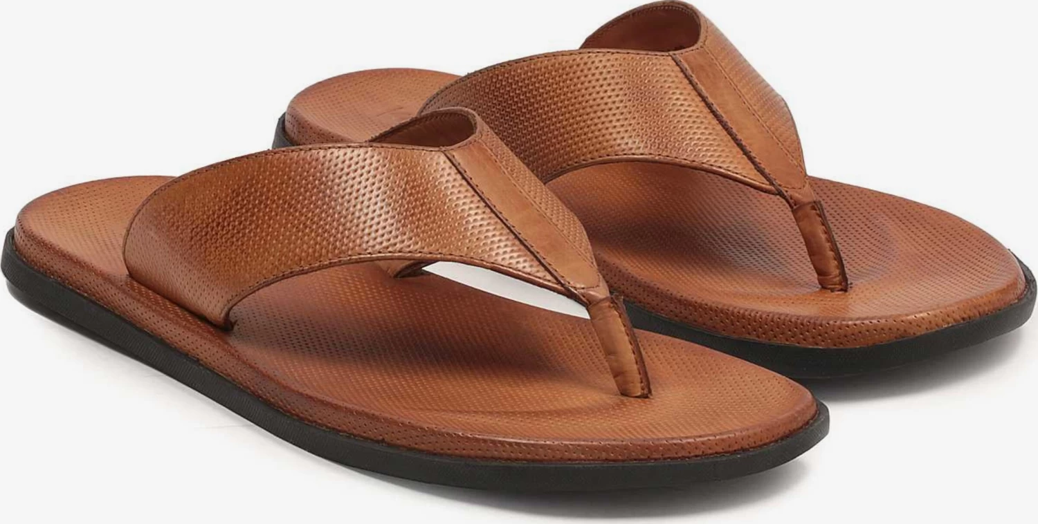 Kazar Slippers Teenslippers Heren Karamel 2 Kazar Slippers Teenslippers Heren Karamel - Afbeelding 2