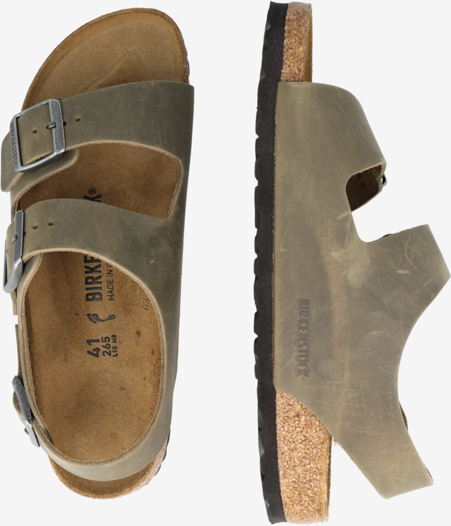 Birkenstock Sandalen & Pantoffels Sandalen Milano Heren Kaki 2 Birkenstock Sandalen & Pantoffels Sandalen Milano Heren Kaki - Afbeelding 2