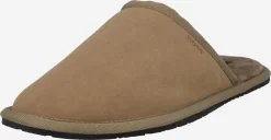 Pantoffels Huisschoen Heren Donkerbeige